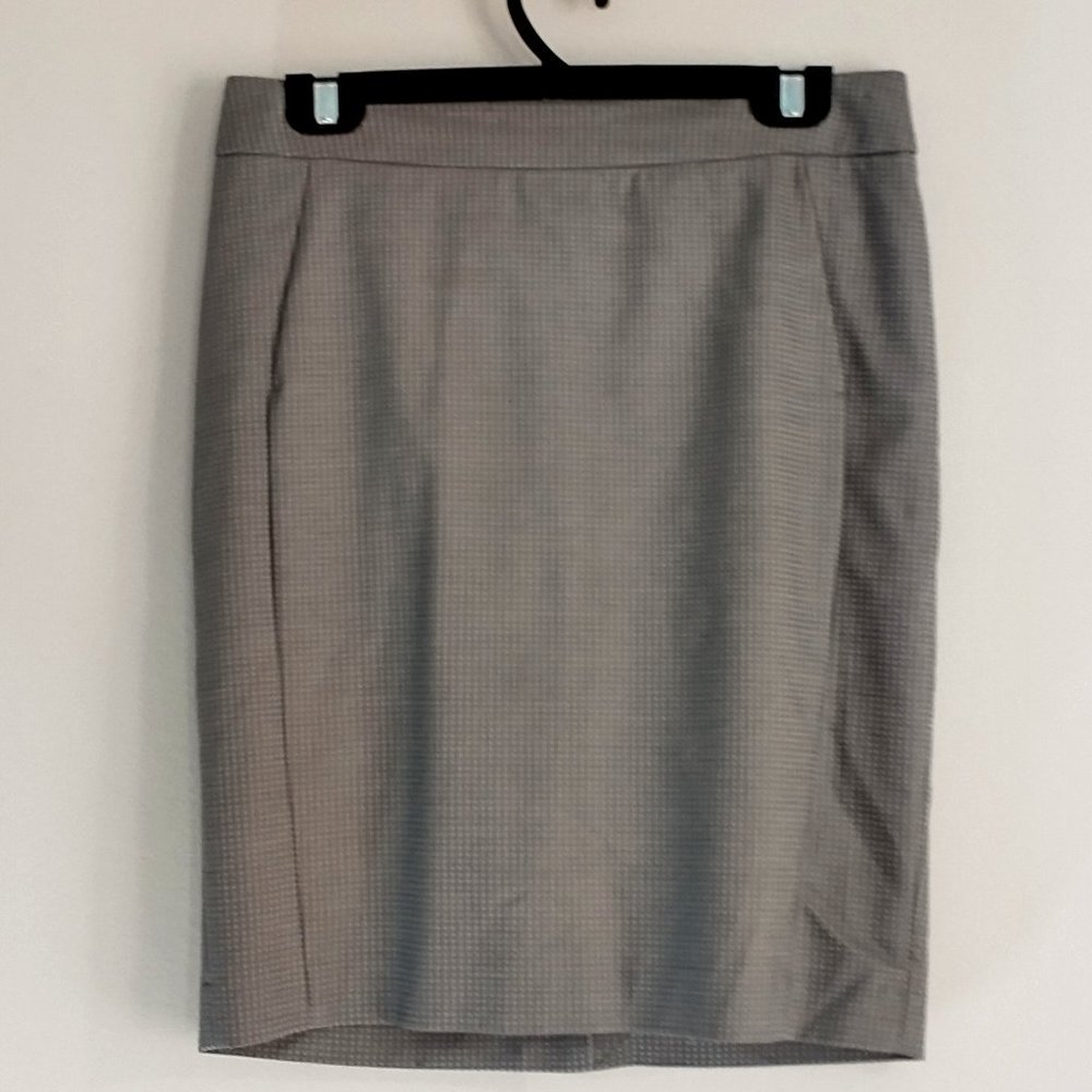Gray Pencil Skirt